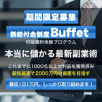 新給付金制度「バフェット」・金子匡寛(かねこまさひろ)は副業詐欺で稼げない!?実際に登録して徹底調査しました。